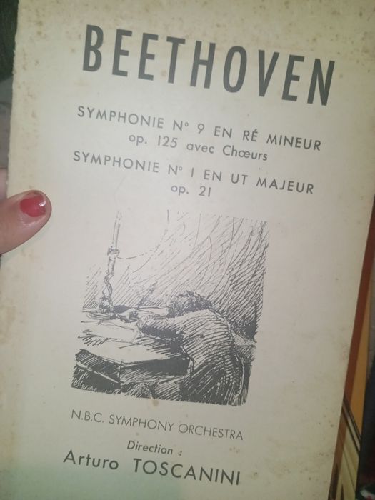 Livro antigo Beethoven