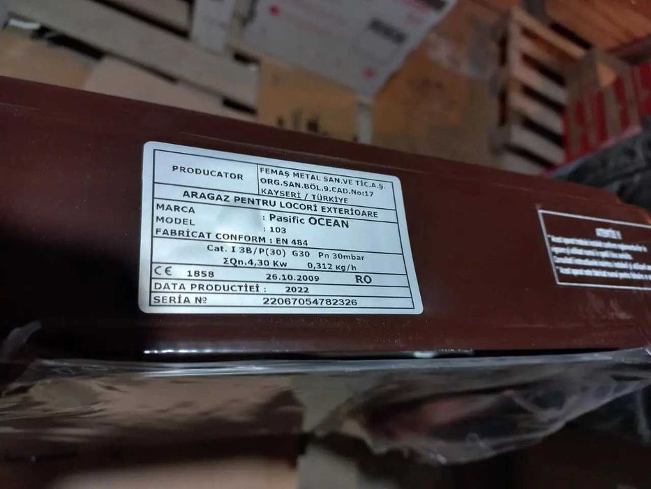 Настольная газовая плита на 3 конфорки Pasific Ocean 103 с крышкой Тур