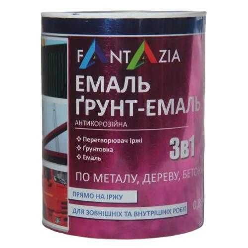 Эмаль, грунт-эмаль для дерева, металла