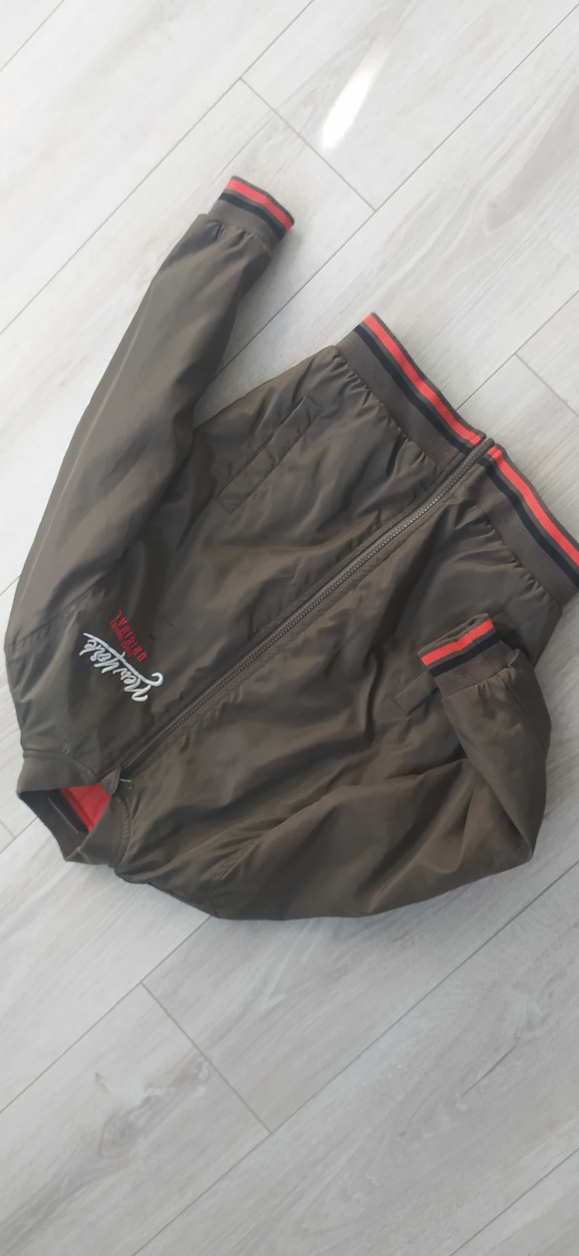 Kurtka pilotka r 134/ 140 zielona flek