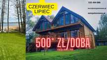 Dom  nad jeziorem z linią brzegową -SEZON 2025