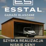 Wiata OTWARTA |KONSTRUKCJA STALOWA | Garaż Blaszany | Magazyn- ESSTAL*