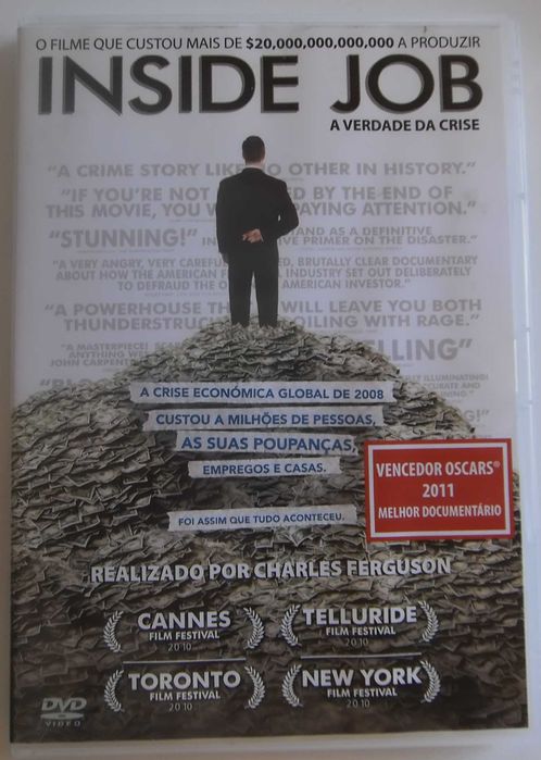 DVD Filme Inside Job - Vencedor do Melhor Documentário Óscares 2011
