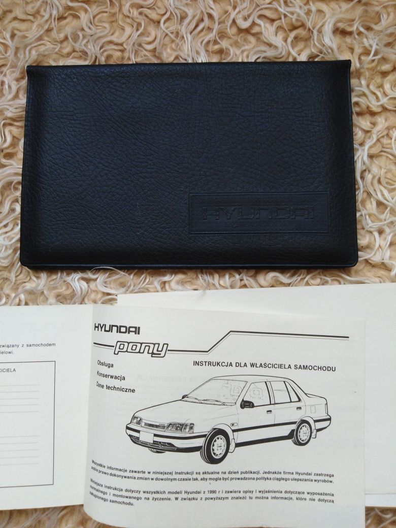 Hyundai stara okładka etui na dokumenty