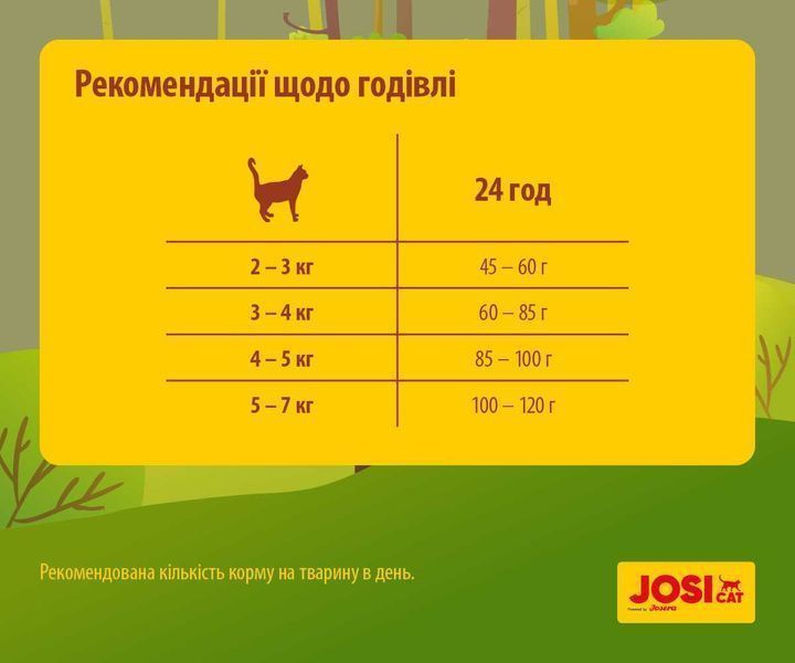 -15% JosiCat Tasty Beef 18кг від Josera. Корм з яловичиною для котів