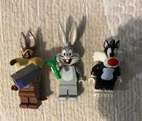 Lego Kojot Królik Bugs Sylwester 3 figurki