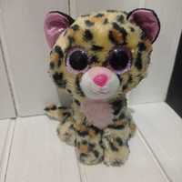 М'яка іграшка кіт котик Тушка глазастік з блискучими очима леопард