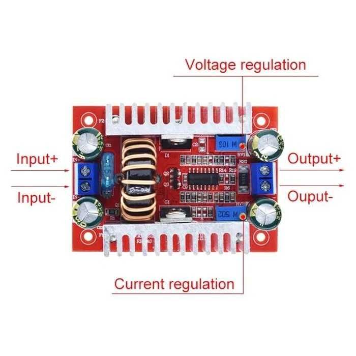 DC-DC повышающий преобразователь 400W 15A на TL494 с регулировкой тока