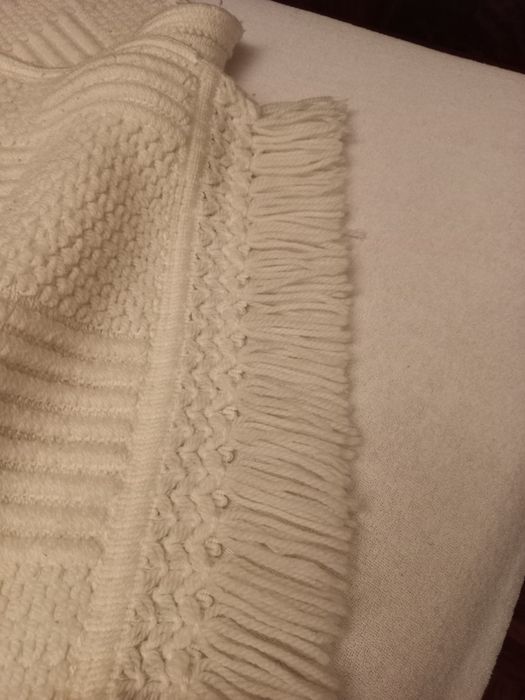 Colcha de fantasia,  em algodão de lã, para cama casal