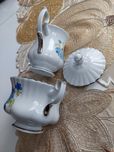Porcelana Chodzież cukiernica i mlecznik