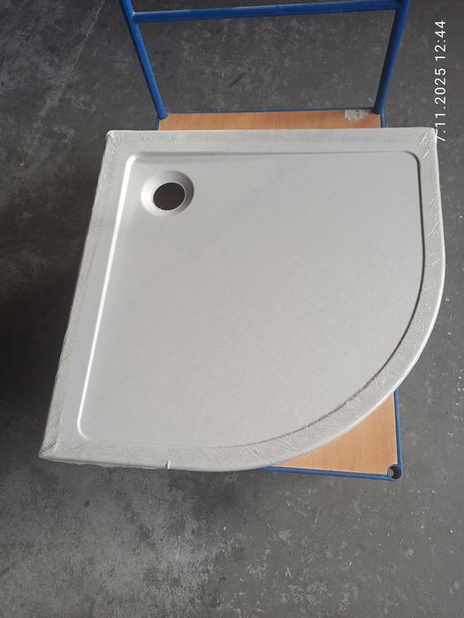 brodzik półokrągły 90x90 Stone kaszmirowy  Doros A Compact