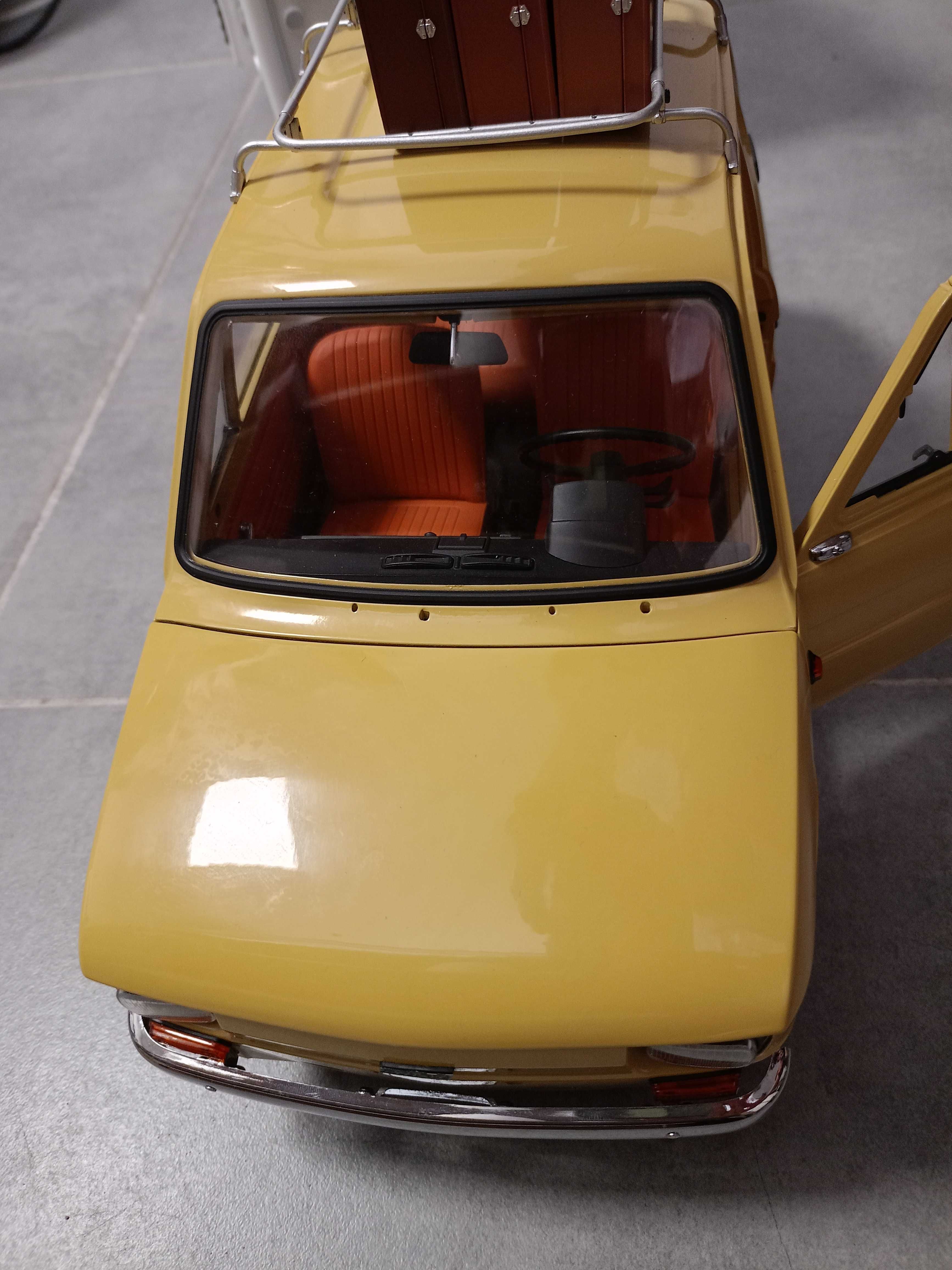 Fiat 126p+Przyczepa kolekcja Deagostini skala 1:8