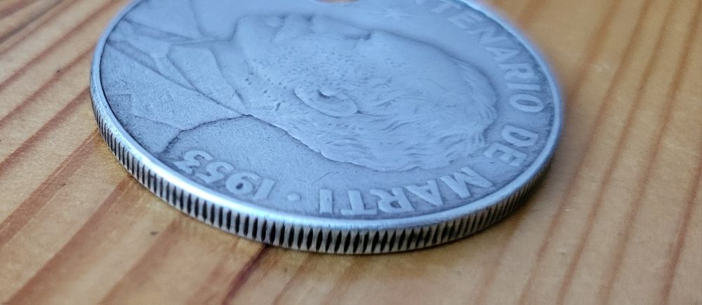 Кубинська срібна монета Хосе Марті