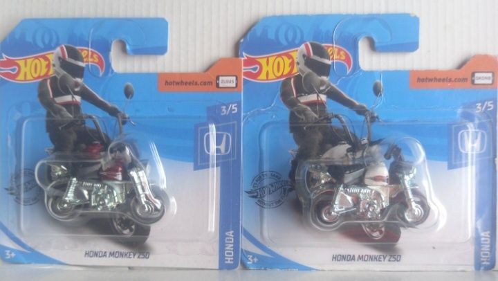 Conjunto 2 - honda monkey z50 hot wheels