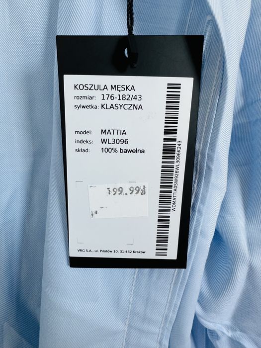 Koszula meska nowa wolczanka