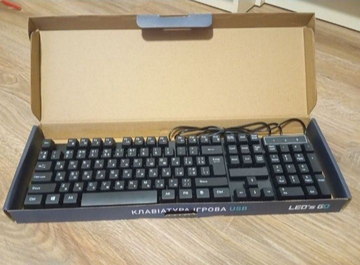 Клавіатура ігрова Led's go