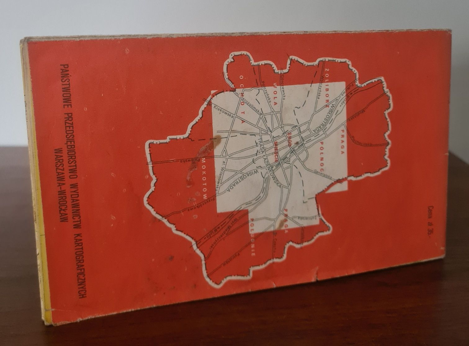 Warszawa - Plan miasta z 1984 roku