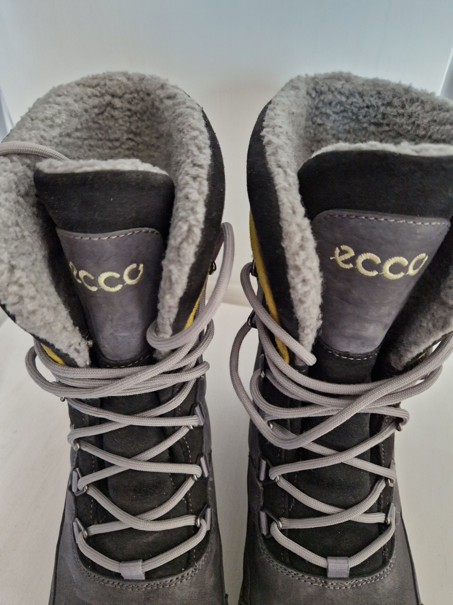 Zimowe buty Ecco ocieplane 37 skóra naturalna