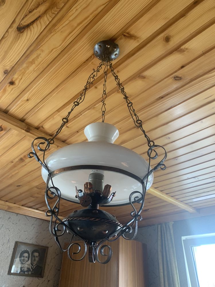 Lampa wisząca szklana nieuszkodzona