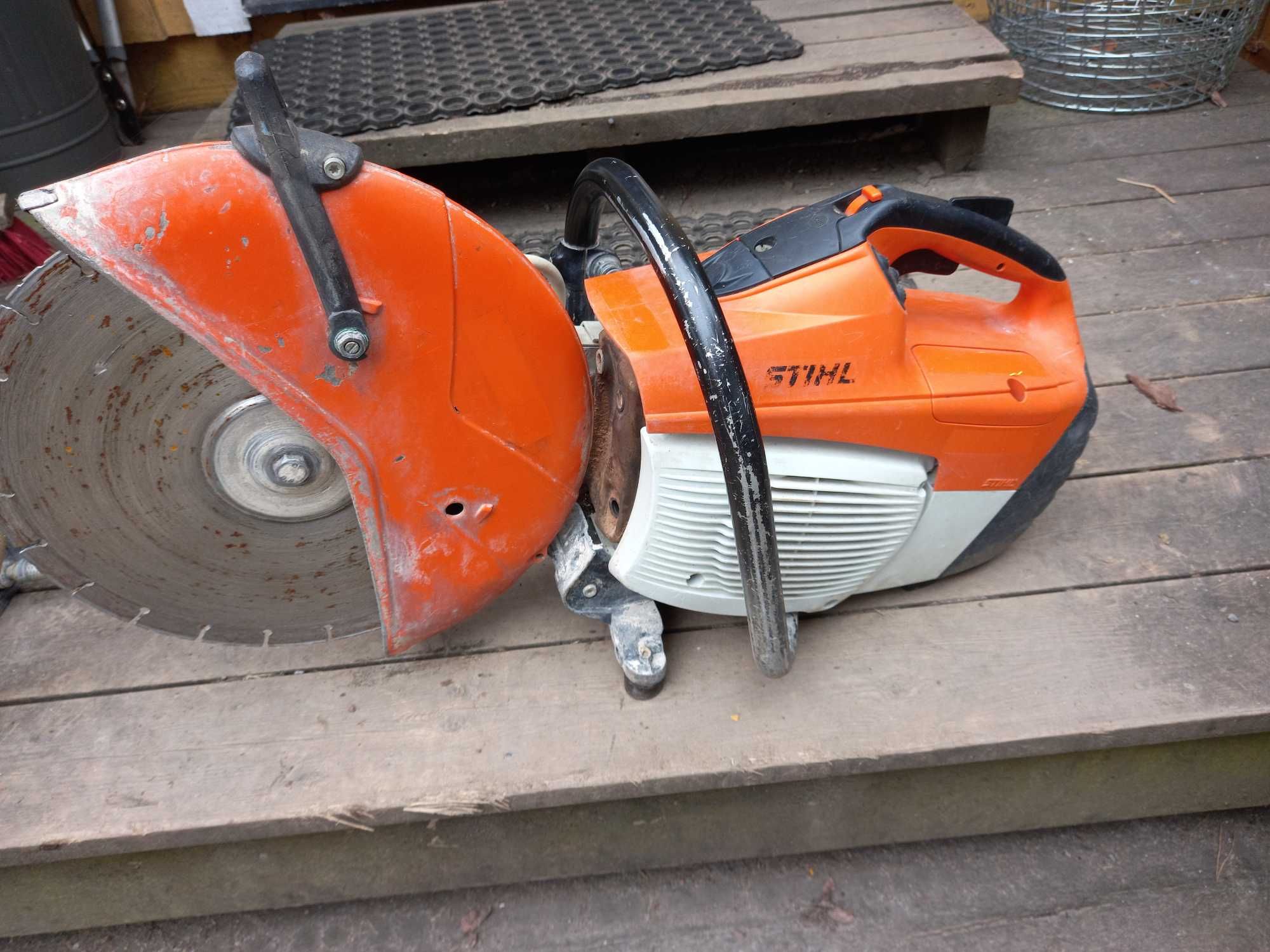 Przecinarka spalinowa do betona STIHL TS 500i Hydronetka Hilti DWP10