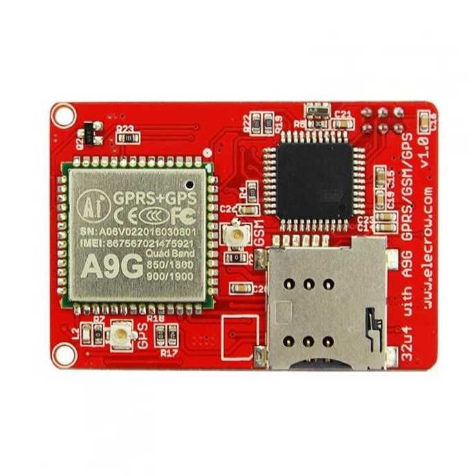 Arduino GSM + GPS модуль 32U4, A9 - GSM/GPRS/GPS