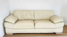 Sofa de pele em bom estado