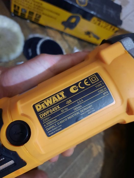 Полірувальна машина DeWalt DWP849X,1250вт,180мм