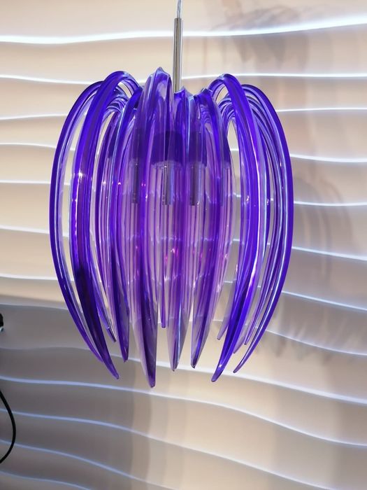 Lampa żyrandol fioletowa ITALUX