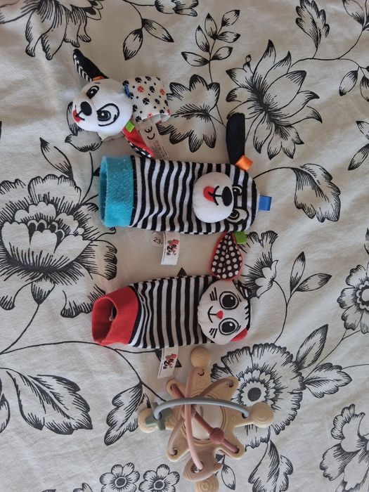 Gryzak pluszowe pacynki zegarek z grzechotką