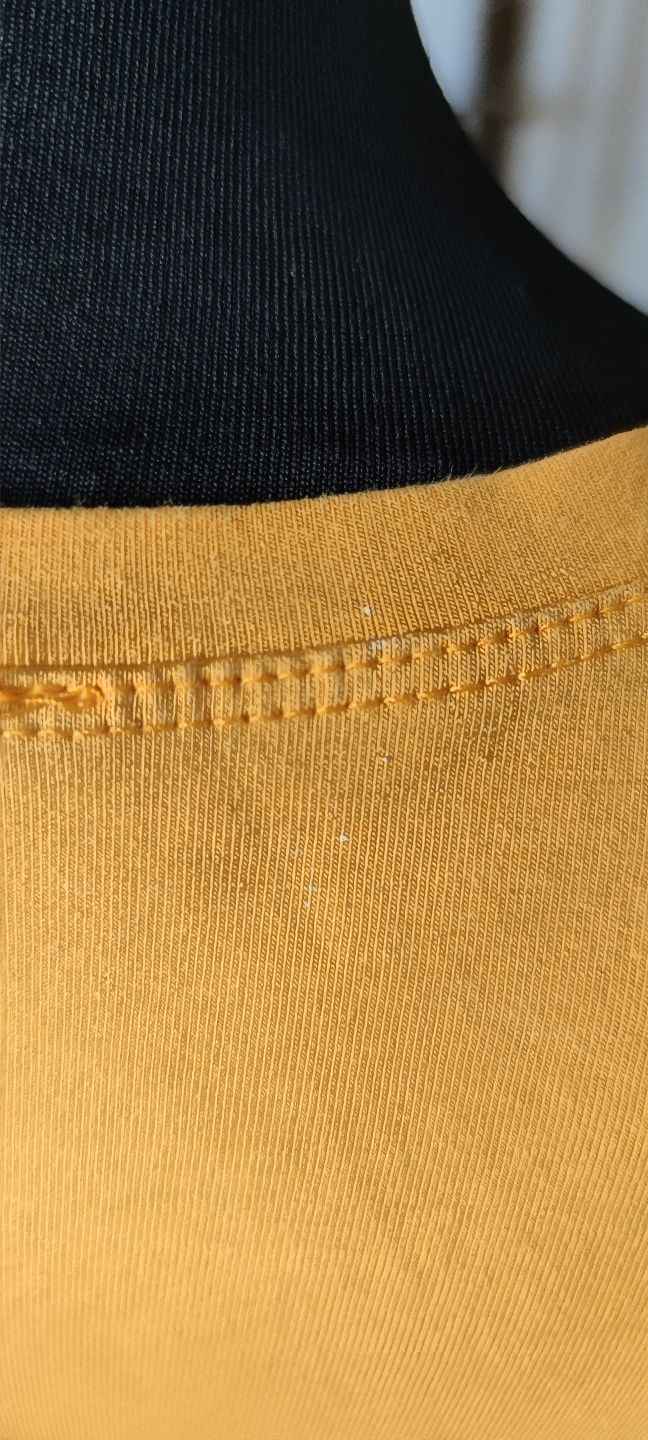 Bluzka z długim rękawem żółty S/36/8 wiskoza longsleeve top yellow