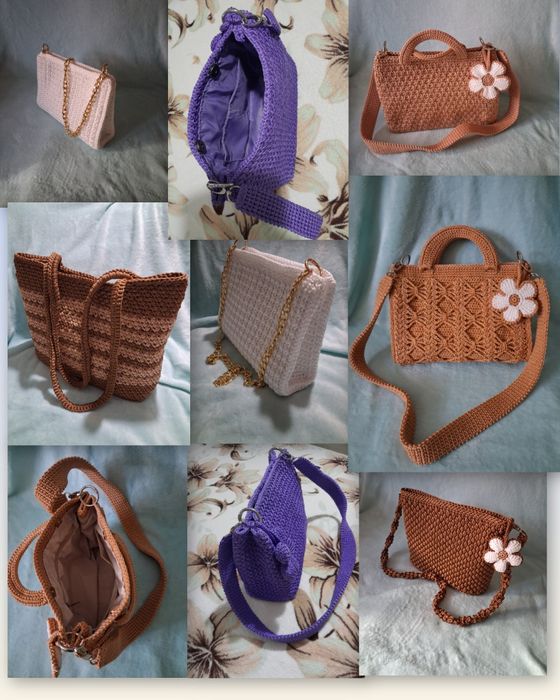 Сумки вязаные крючком