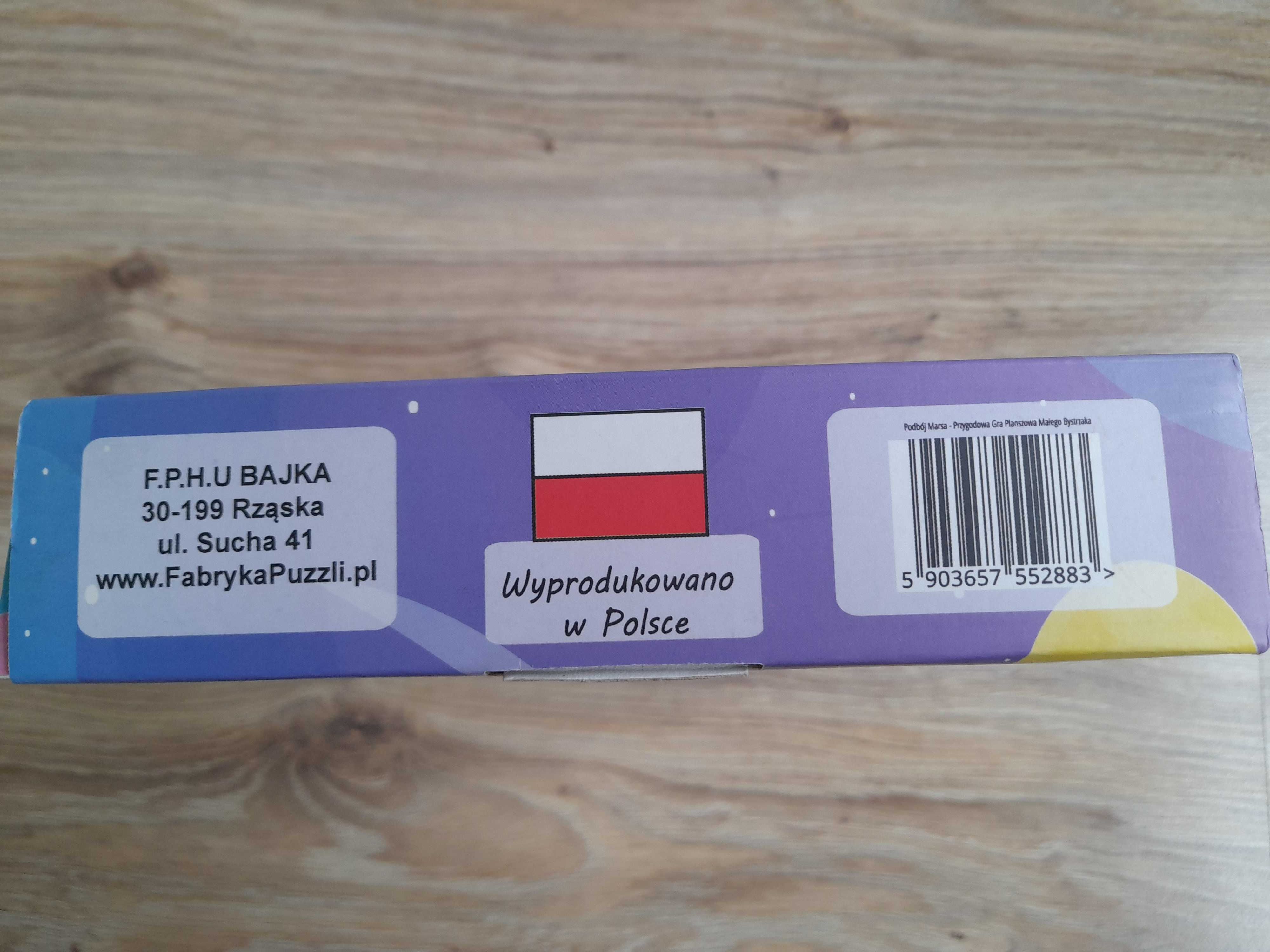 Podbój Marsa Przygodowa Gra Planszowa Bajka 5+ jak NOWA