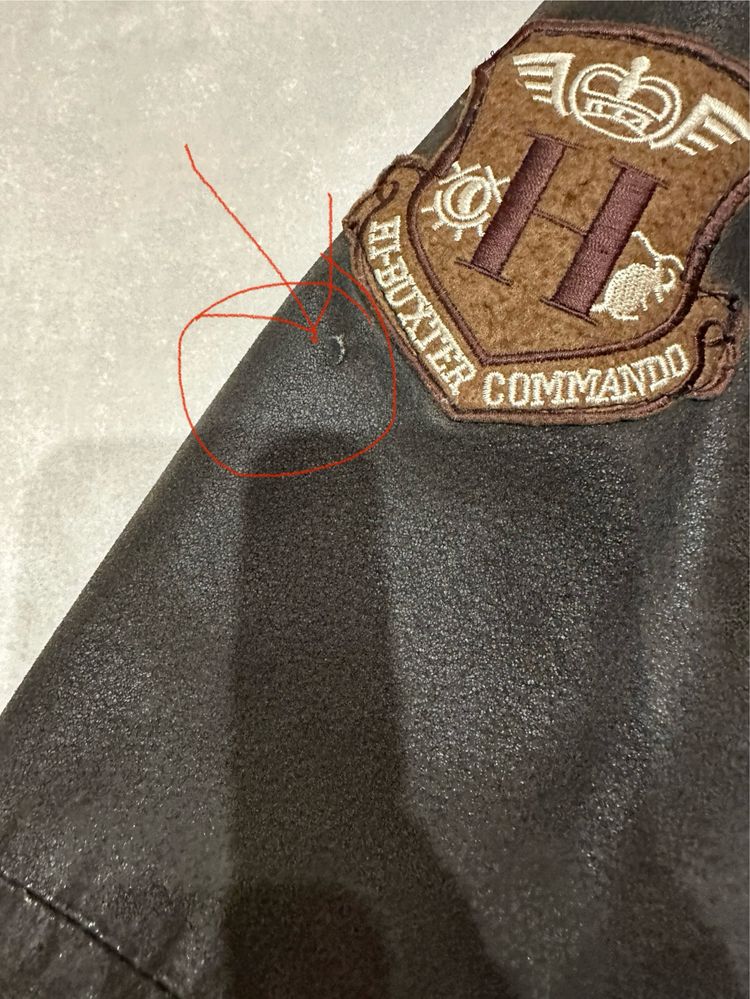 Kurtka skórzana męska  a’la pilotka Ochnik rozm. L