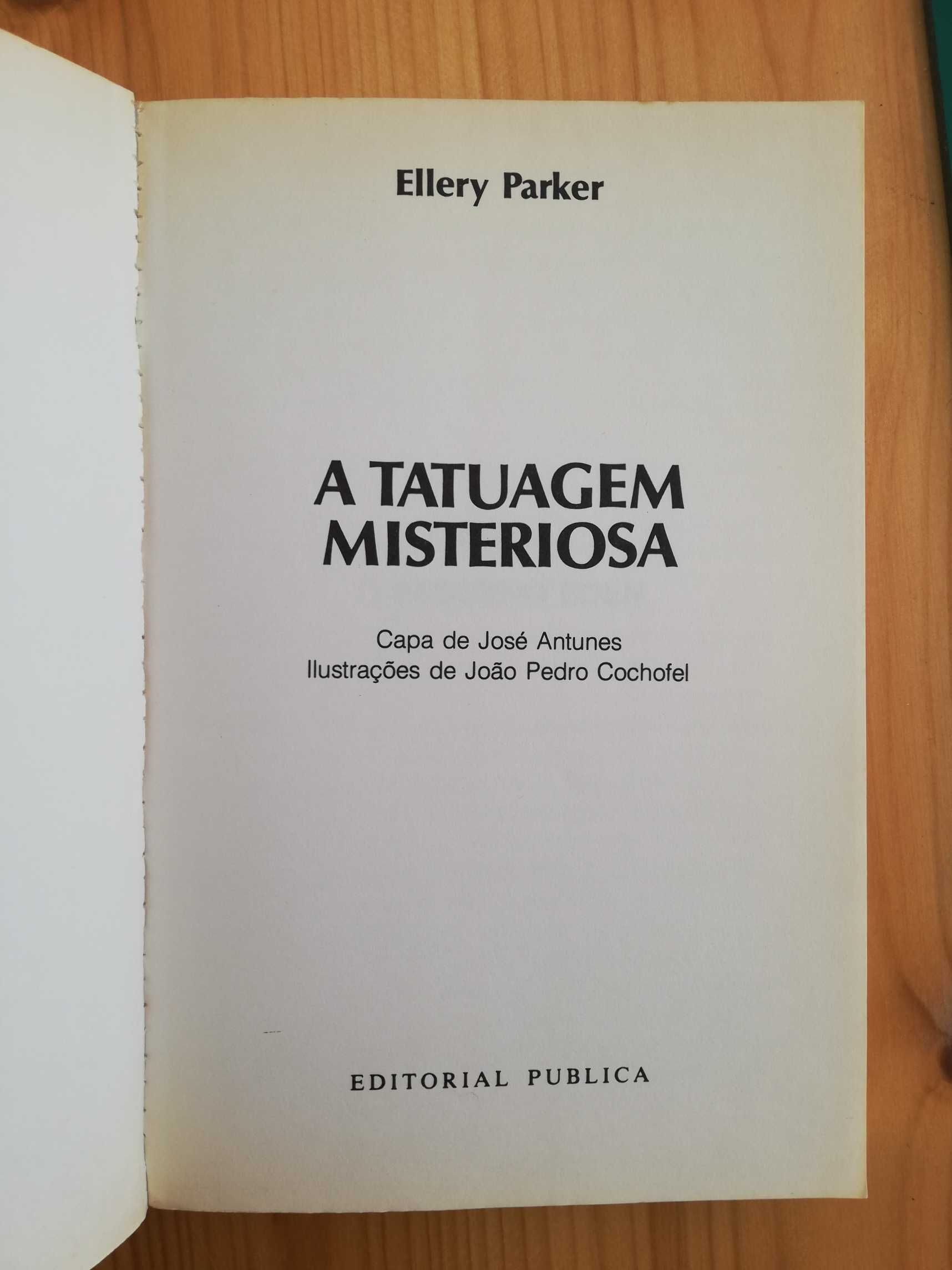 Livro "A tatuagem misteriosa" - Ellery Parker