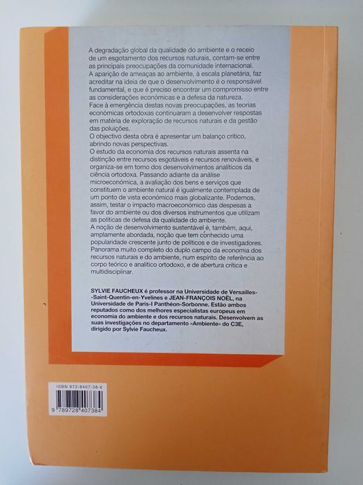 Economia dos Recursos Naturais e do Meio Ambiente