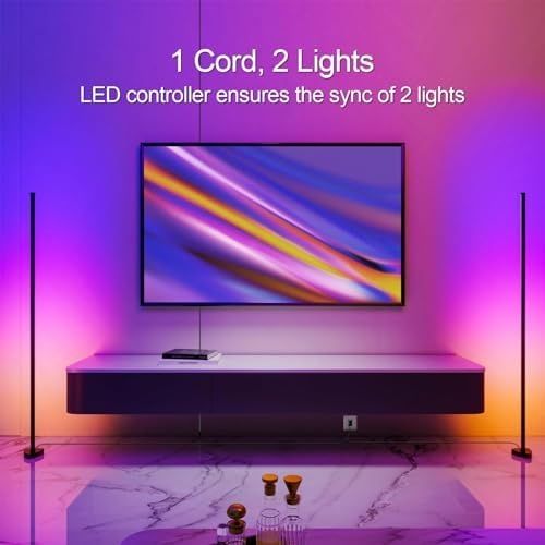 Zestaw 2 lamp smart led rgb ustellar stojące 22w dx21004-2 aplikacja