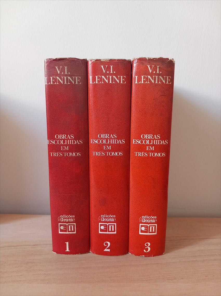 Coleção Obras Escolhidas de V. I. Lénine (3 volumes)