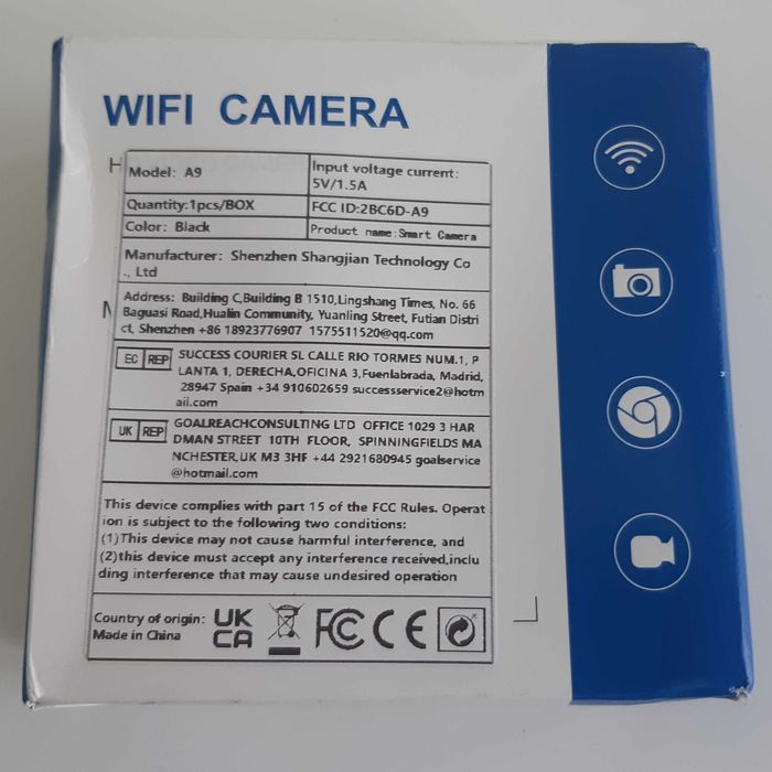 Mini Camera Video Segurança HD Wireless IP Smart Home Nova