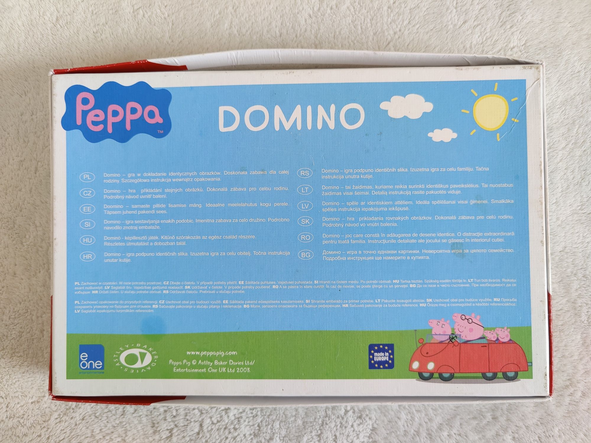 Świnka Peppa Pig gra Domino połącz takie same obrazki Trefl edukacyjna