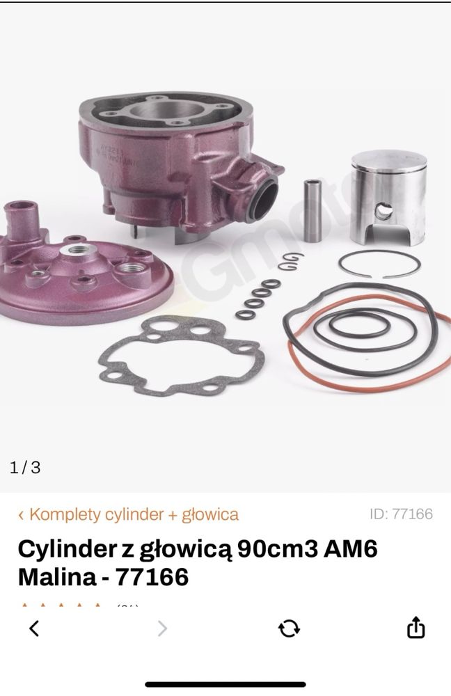 Cylinder z głowicom Malina 90cn3  AM6