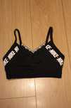 JAK NOWY Top sportowy,staniczek sportowy,damski,NIKE,roz. M, czarny