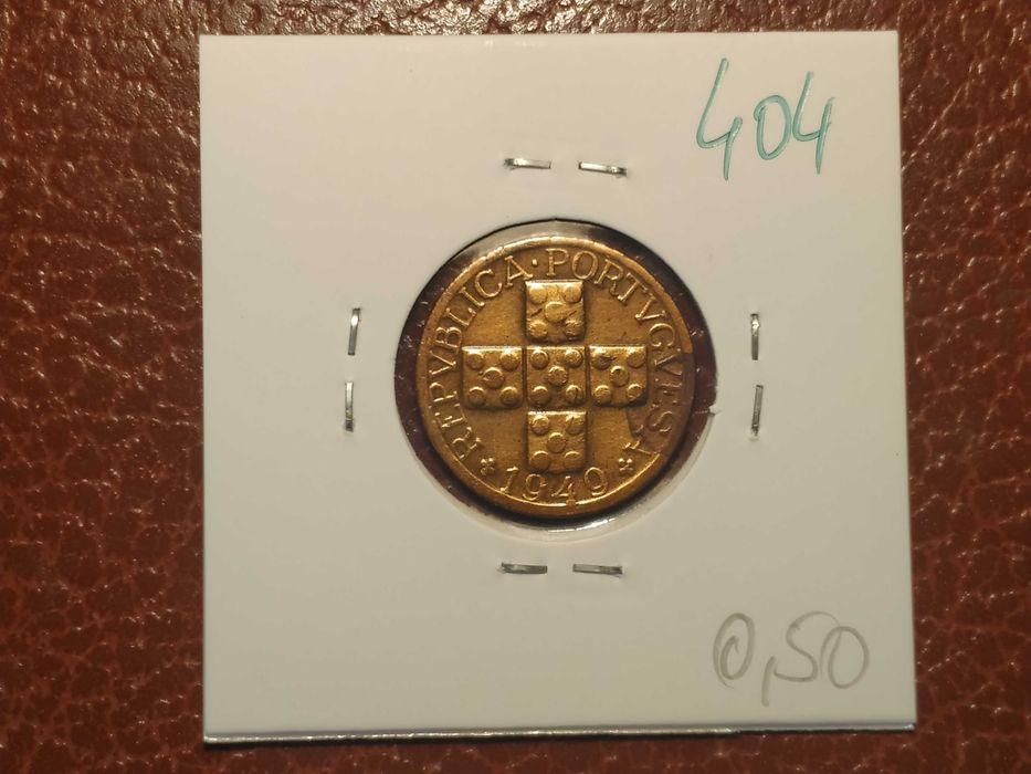 404 moeda de 20 (XX) centavos de 1949 - Portugal