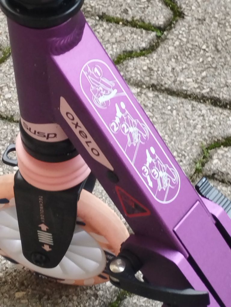 Trotinete para menina oxelo com suspensão dianteira