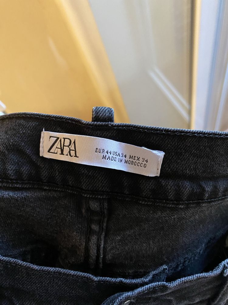 Джинсы zara графит размер 44