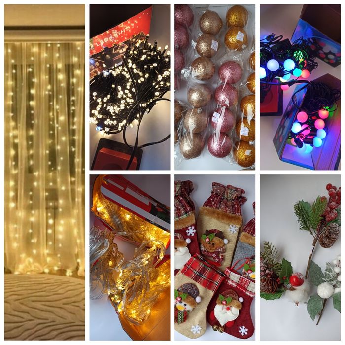 Новорічні прикраси, герлянди