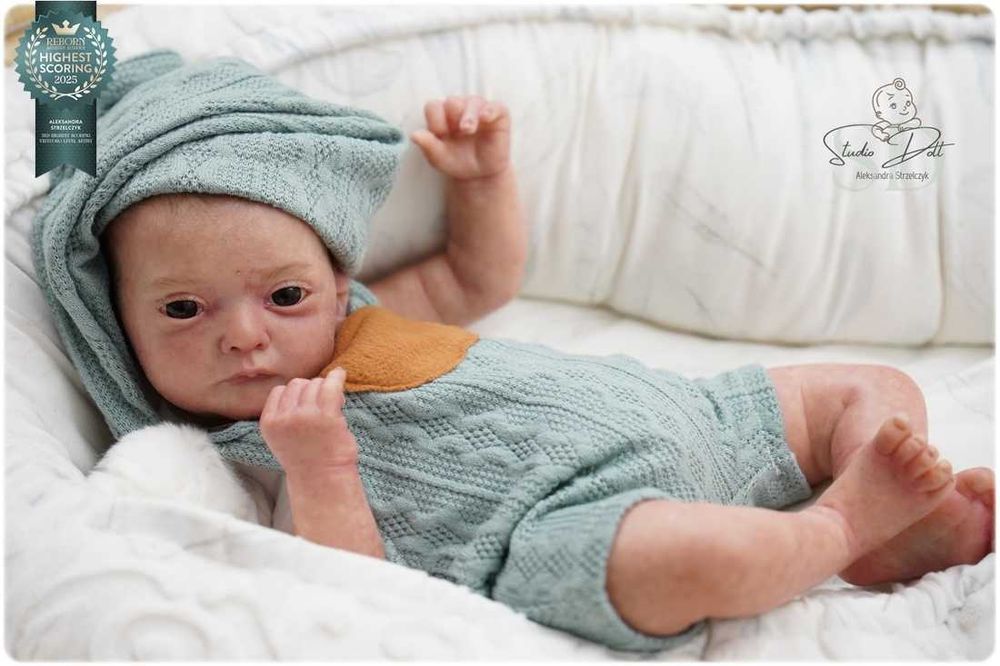 Studio Doll reborn doll - Ana Gudrun Legler prawdziwy reborn 3D skóra