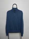 Sweter męski polo Ralph Lauren sweterek ze stójką warkocz zip