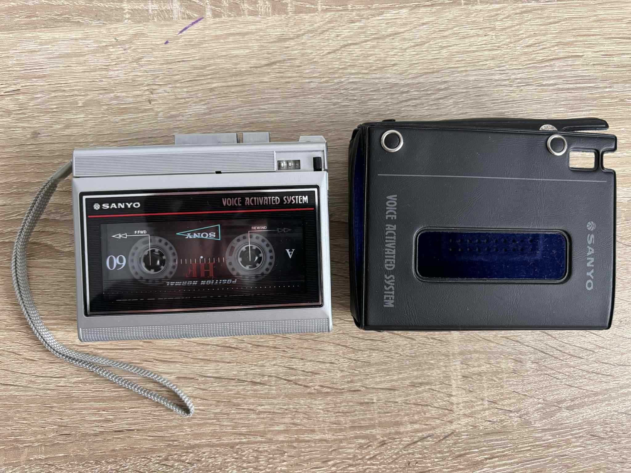 Magnetofon kieszonkowy kasetowy Sanyo TRC-1130 – retro klasyk z lat 80