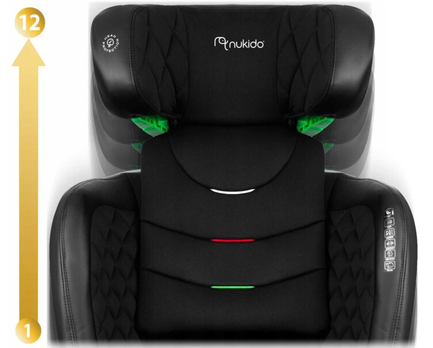 Fotelik Podstawka Samochodowy 2w1 ISOFIX 15-36KG NUKIDO LOUIS Dzieci