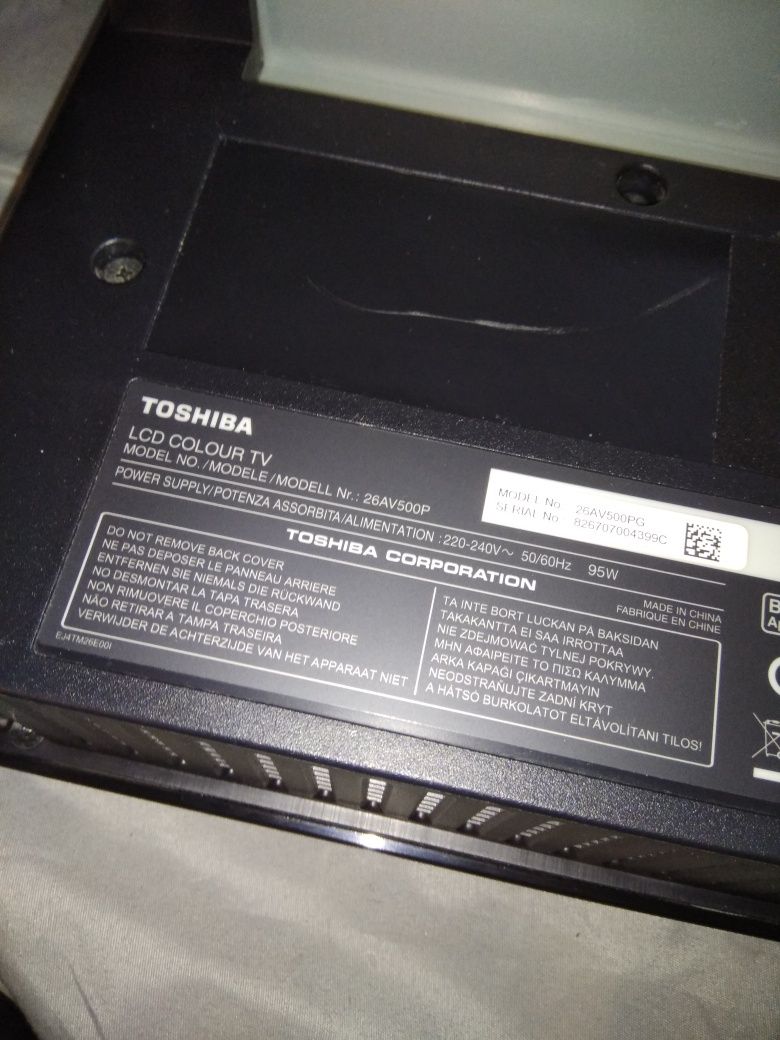 Telewizor Toshiba 26AV500P do Naprawy